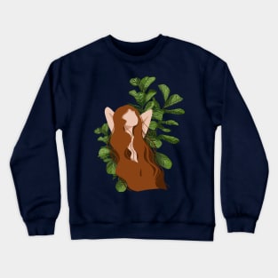 Plant lady abstract illustration 2 Crewneck Sweatshirt